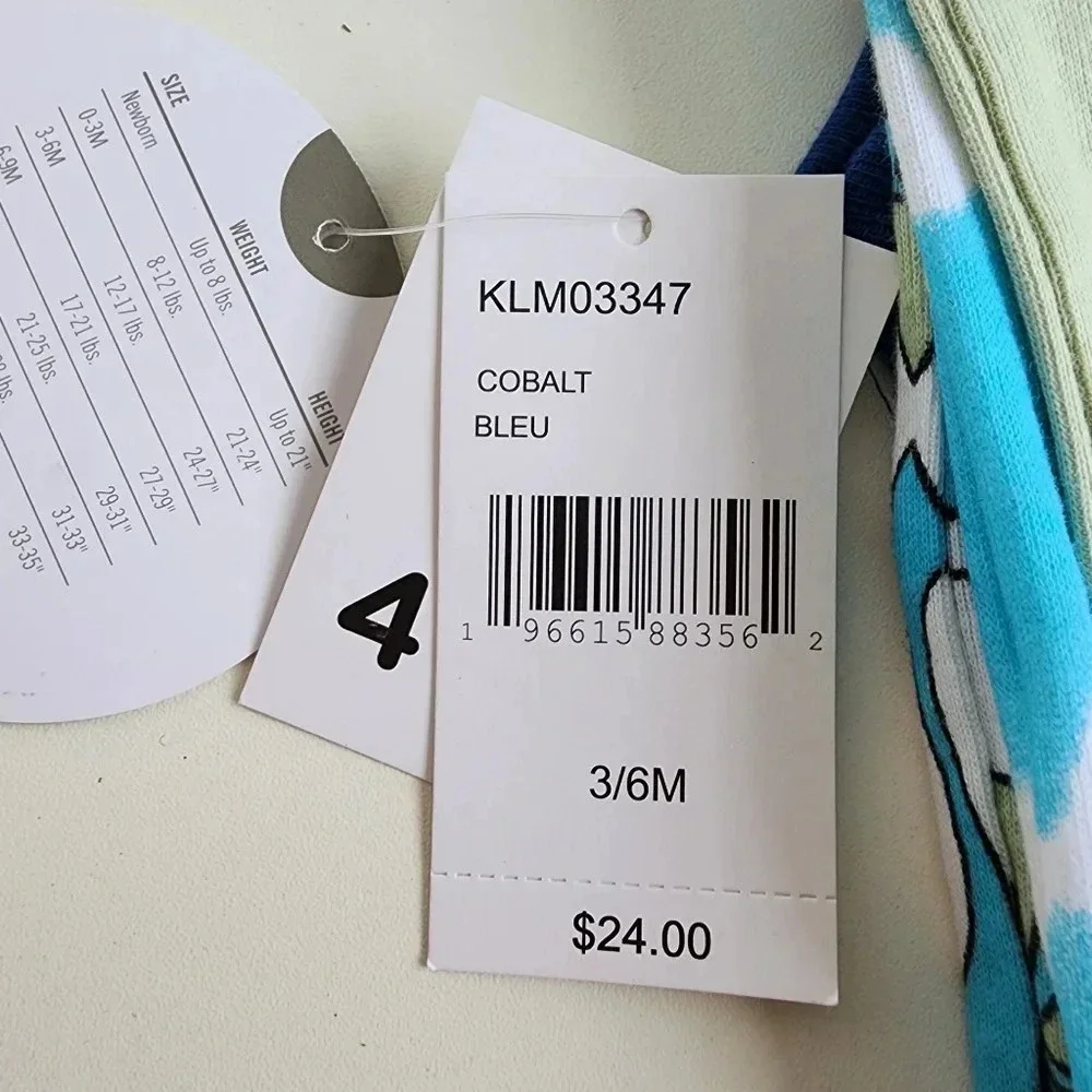 NWT Pack of 4 KOALA BABY Baby Boys NB Sleeveless Bodysuits Living On Beach Time